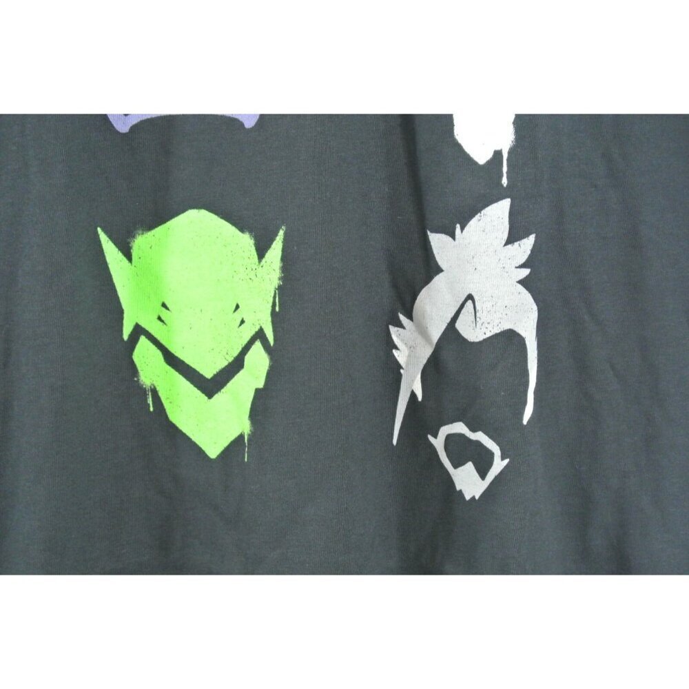 3/$30! Overwatch Versus Spray T-Shirt Blizzard Ent Video Game Jinx Black Mens - Picture 4 of 7